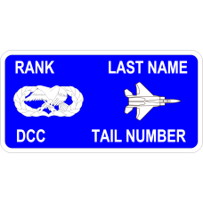 Image for 334 FS Blue Tail Number Name Tag
