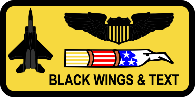 336 FS Friday Yellow B-G F-15E Name Tag