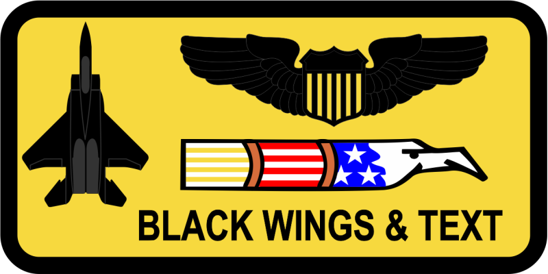 336 FS Friday Yellow B-G F-15E Name Tag