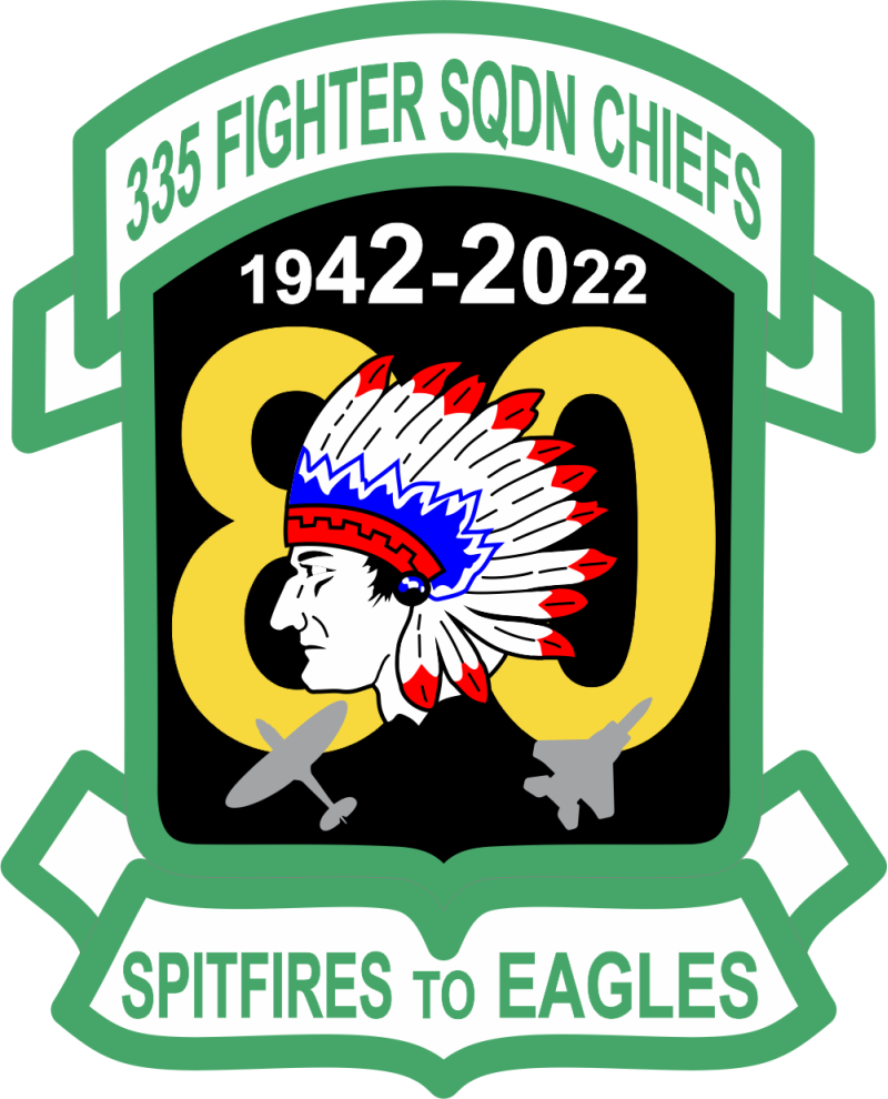 335 Fighter SQDN Chiefs 1942-2022 Patch