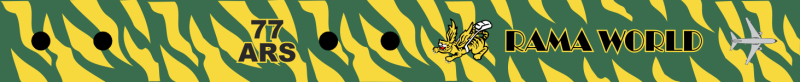77 ARS Tiger Bag Tag, Seymour Johnson AFB