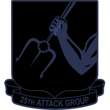 Image for 25 ATKG Trident with Muscular Arm Black and Navy Patch