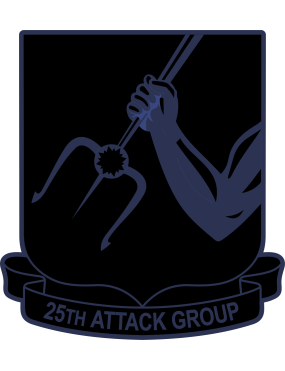 Image for 25 ATKG Trident with Muscular Arm Black and Navy Patch