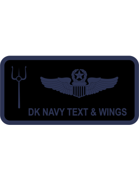Image for 25 ATKG Trident Black and Navy Name Tag