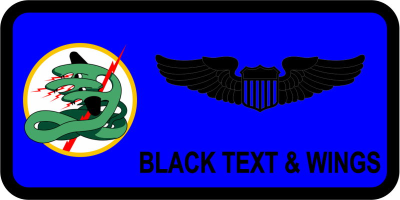 459 FTS Green Snake-Craft Name Tag