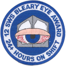 Image for 12 SWS Bleary Eye Award Patch