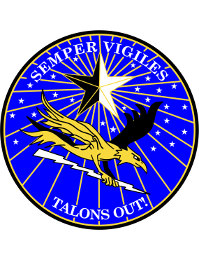 Image for 965 AACS Talons Out Full Color Patch Black Border