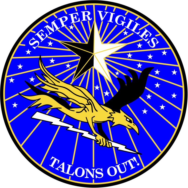 965 AACS Talons Out Full Color Patch Black Border