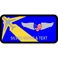 Image for 6 ARS KC-46 Sweetheart Wings Name Tag