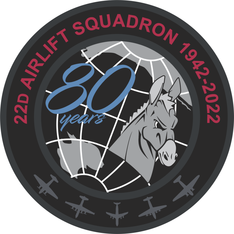 22 AS 80th Anniversary PVC Patch