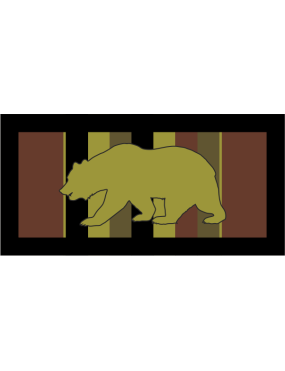 Image for 60 OG Cali Bear with Stripes Pocket Tab OCP
