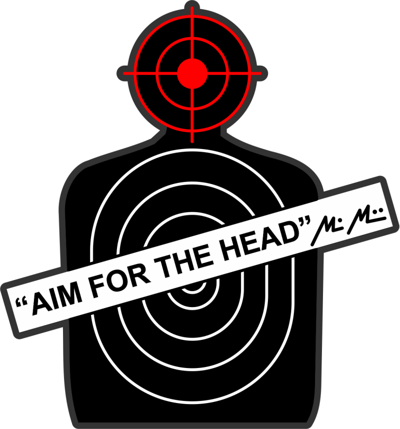 22 AS Aim For The Head Target Patch