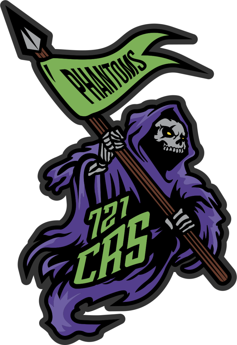 721 CRS Phantoms Full Color Patch PVC