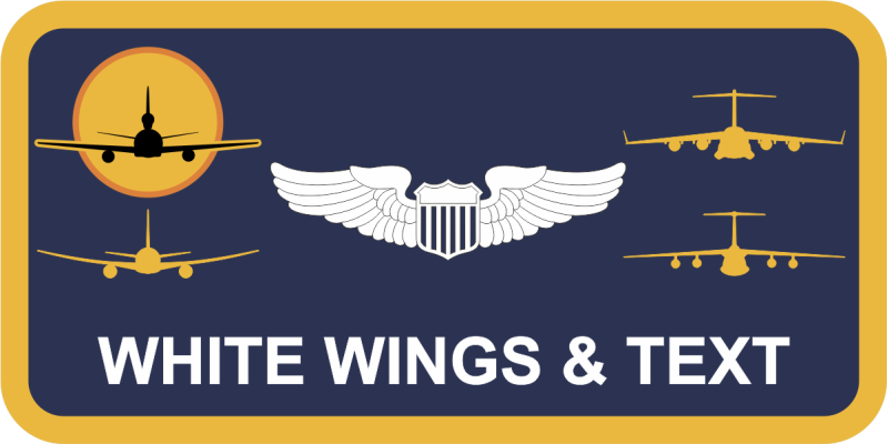 349 OG Four Aircraft Navy Name Tag