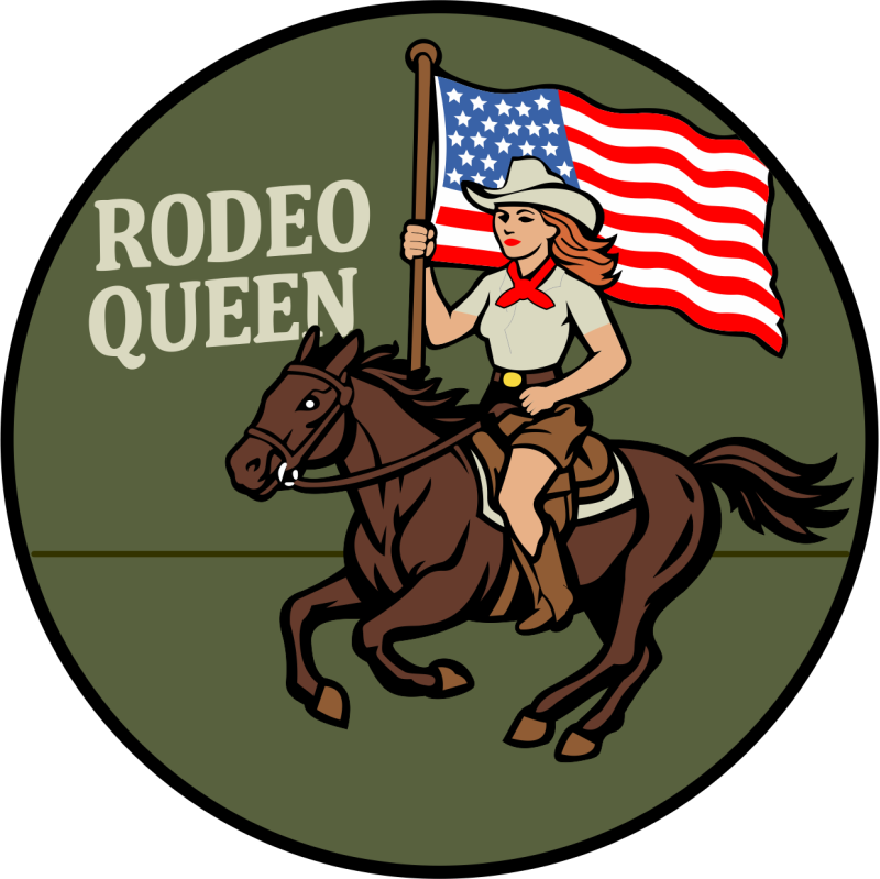 660 AMXS Rodeo Queen, American Flag Patch