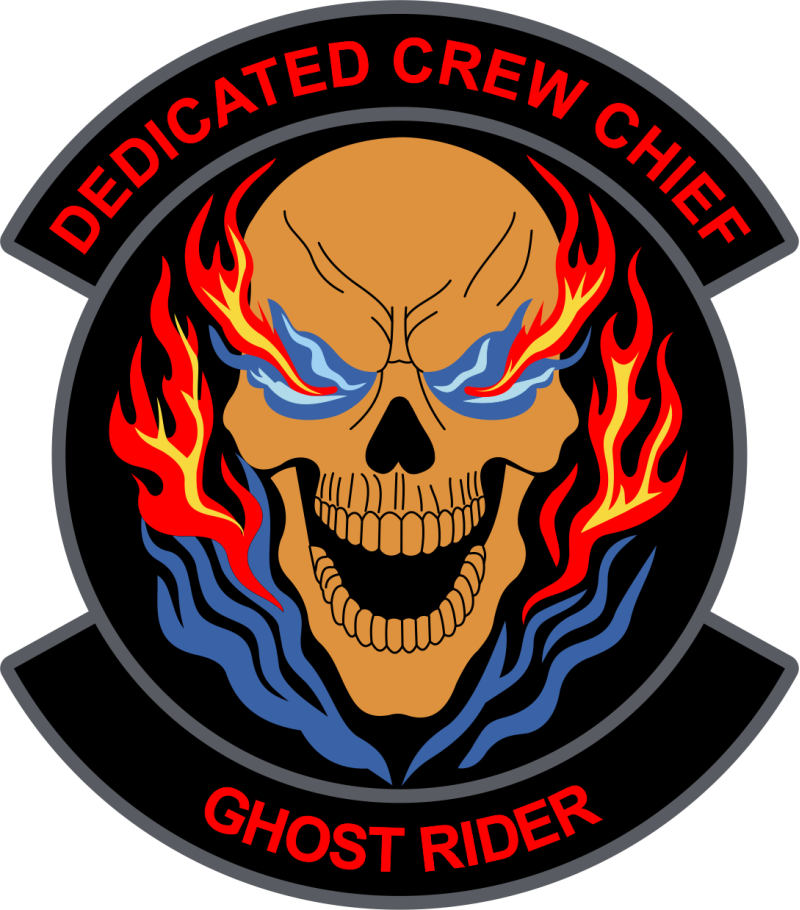660 AMXS Ghost Rider Dedicated Crew Chief Patch