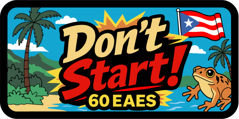 60 EAES Don't Start! Full Color Patch 