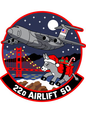 Image for 22 AS Christmas Donkey C-5 Galaxy PVC Patch