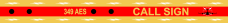 Image for 349 AES Red Bag Tag, Travis AFB