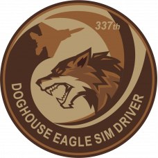 337 ACS Doghouse Eagle Sim Driver Desert Patch