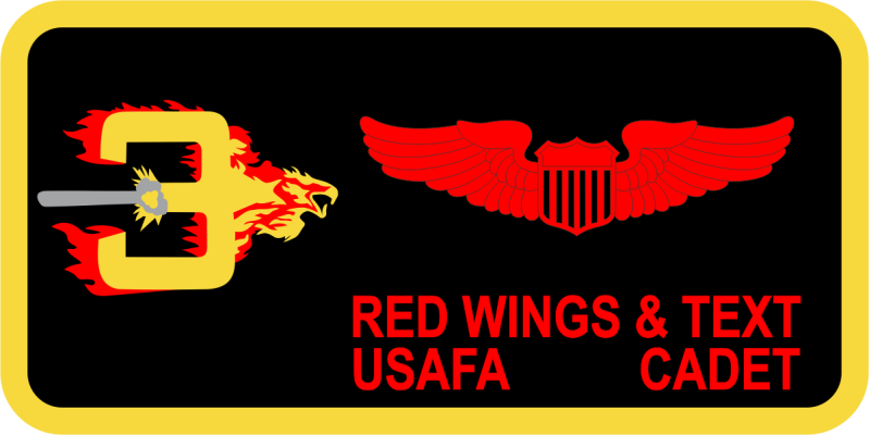 CS-24 Fire Flame Eagle Group 3 Name Tag