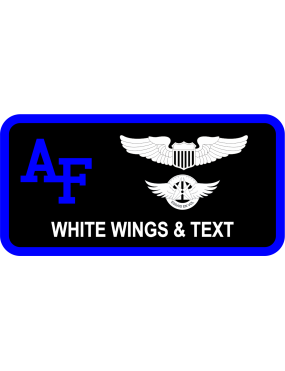 Image for Academic Wing AF Blue Name Tag