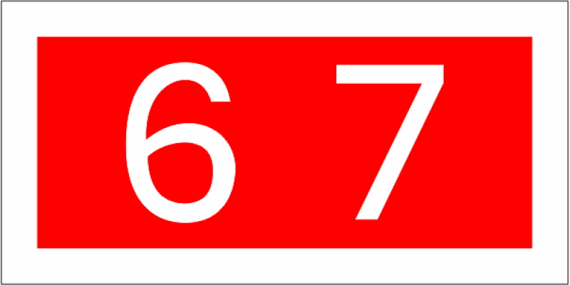 71 STUS Red/White 67 Pocket Tab