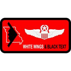 Image for 110 BS Black B2, MO State Outline Name Tag