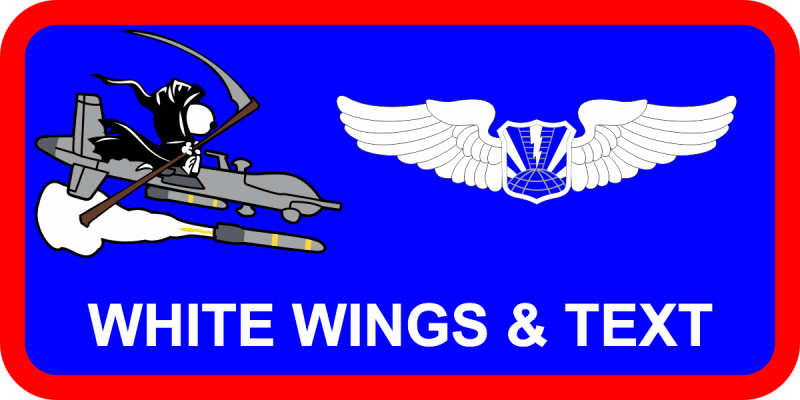 20 ATKS Snoopy/Reaper Name Tag, Whiteman AFB 