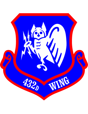 Image for 432 Wing Blue/Red Patch