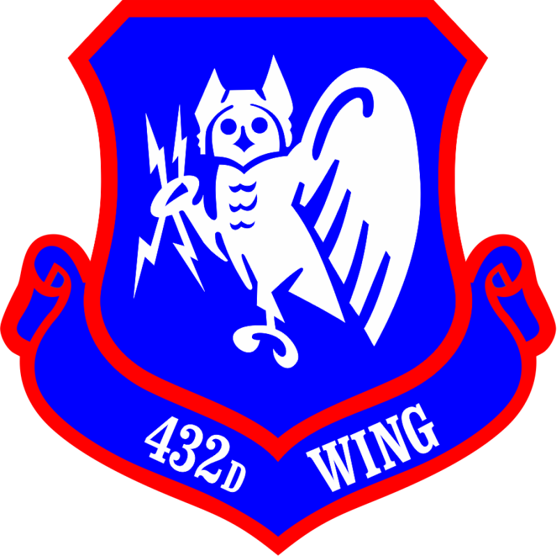 432 Wing Blue/Red Patch