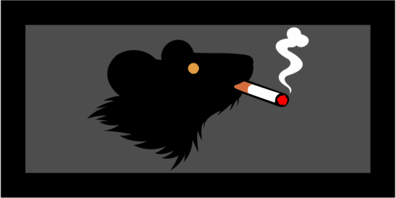 393 BS Smoking Rat Pocket Tab