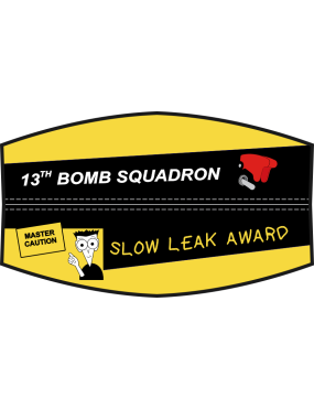 Image for 13 BS "Slow Leak Award" Visor Cover, Whiteman AFB