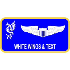 Image for 375 AETS Phoenix Blue Background Name Tag