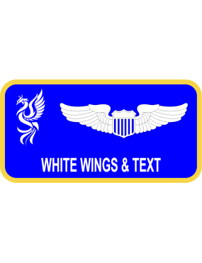 Image for 375 AETS Phoenix Blue Background Name Tag