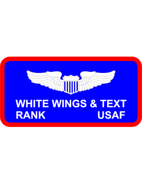Image for 55 SRW No Logo Two Lines of Text Name Tag