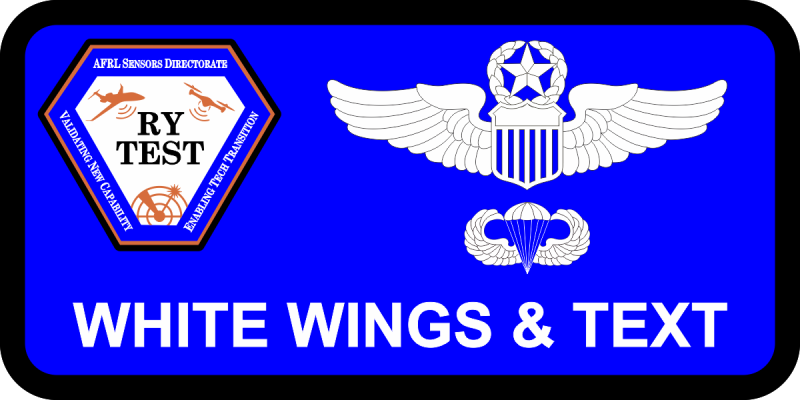 AFRL RY Test Blue Name Tag