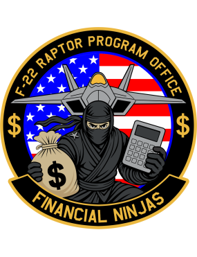 Image for AFLCMC Financial Ninjas F-22 Raptor Program Office Patch