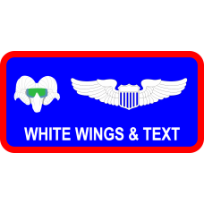 Image for 55 SRW White RAM w/Green Shades Name Tag