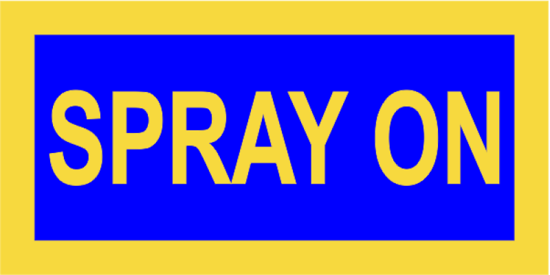 757 AS - SPRAY ON Blue Pocket Tab 