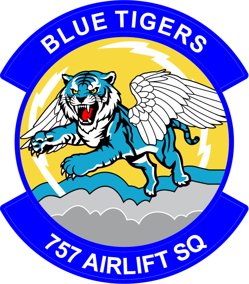 757 AS Blue Tigers Full Color Patch