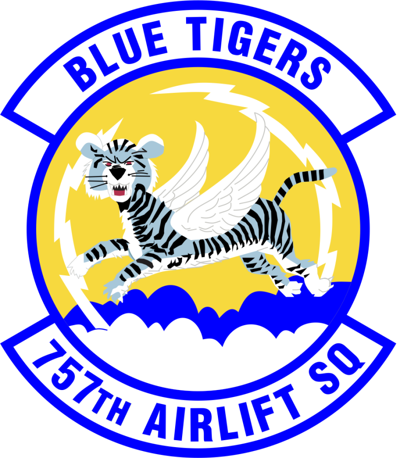 757 AS Blue Tigers Full Color Patch 2024