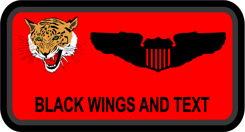 535 AS Tiger Name Tag