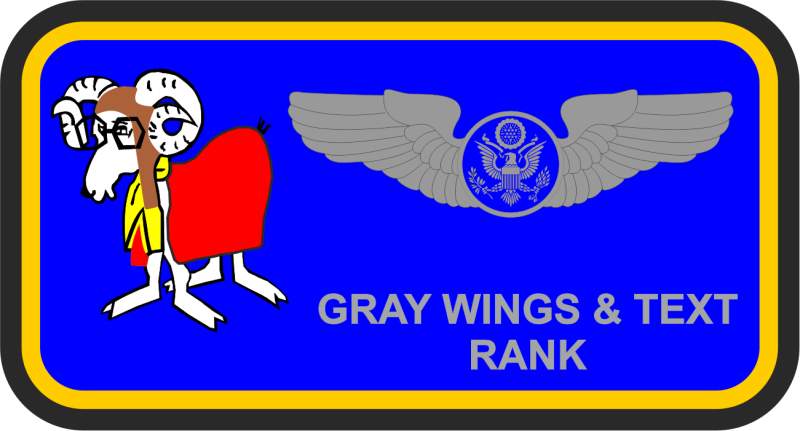 732 AS Blue Name Tag