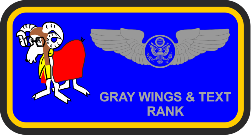 732 AS Blue Name Tag