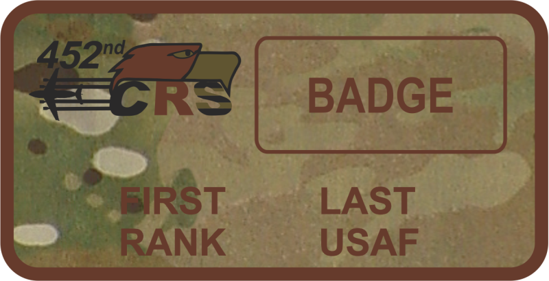 452 CRS OCP Name Tag