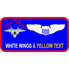 Image for 411 FLTS Blue Name Tag w/Raptor #