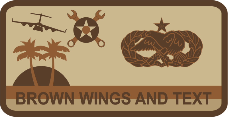 452 AMXS Desert Name Tag