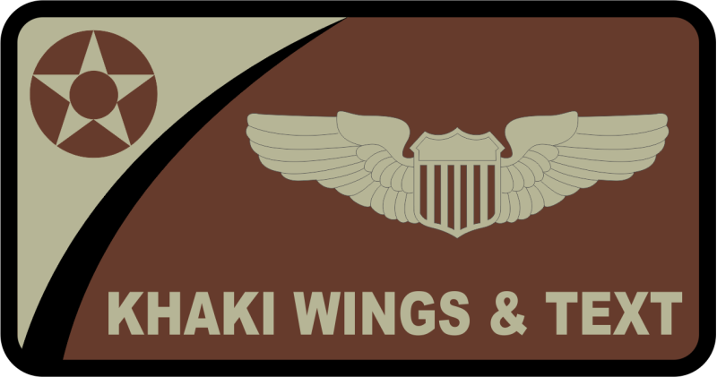 452 OSS Desert Name Tag