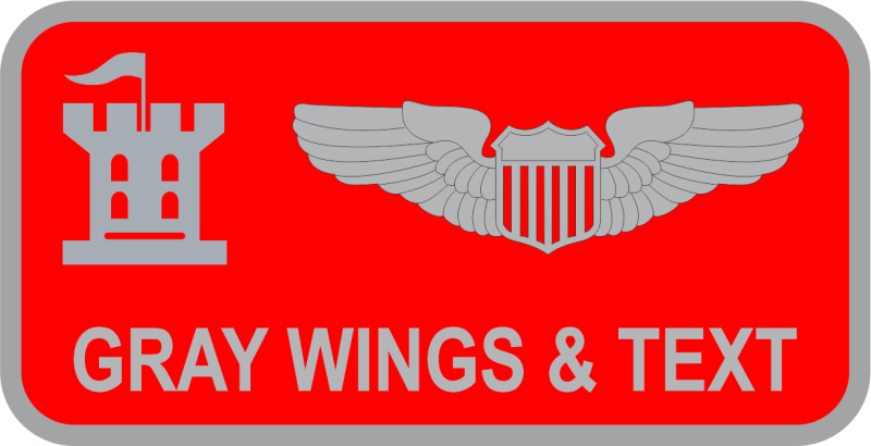 924 ARS Red Name Tag